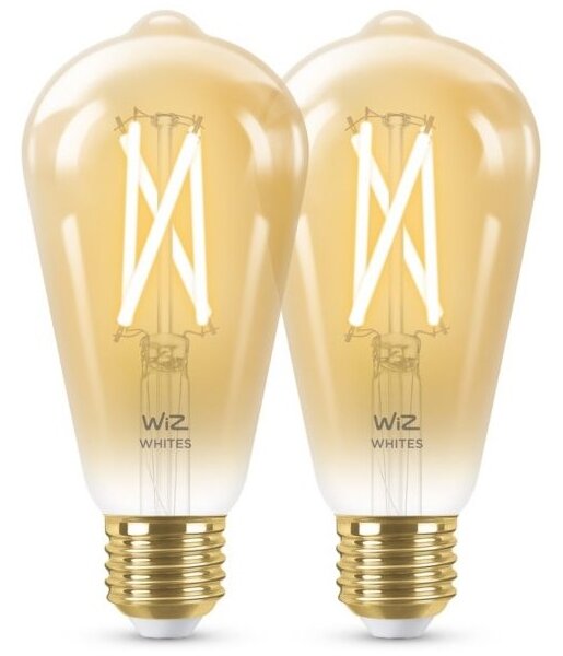 SET 2x LED Vintage ST64 E27/6,7W/230V 2000-5000K Wi-Fi -WiZ dimabil