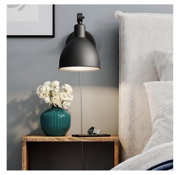 ByRydens 4300120-4007 - Lampă de perete BAZAAR MINI 1xE27/5W/230V negru