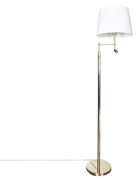 ByRydens 1988780-6509 Lampă de podea ORLANDO 1xE27/5W/230V + LED/3W alb/auriu