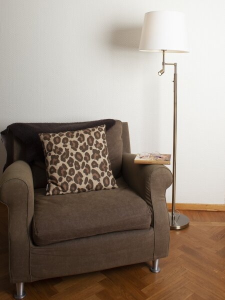ByRydens 1988780-5504 Lampă de podea ORLANDO 1xE27/5W/230V+LED/3W alb/bronze
