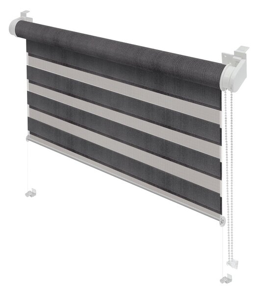Jaluzea gri închis zi/noapte 57x150 cm Zebra – Gardinia