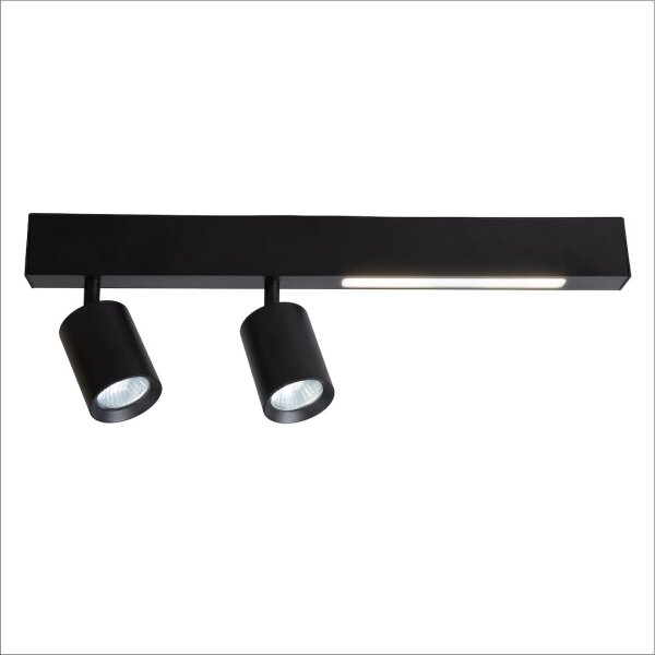 Spot LED MAGNET LED/5W/230V + 2xGU10/60W 3000/4000K negru