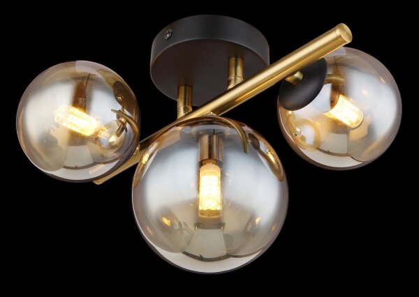 Lustră LED aplicată RIHA 3xG9/3W/230V alamă Globo 56135-3W