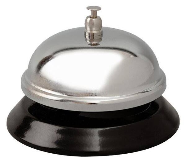 Clopotel sonerie pentru receptie hotel, bar, pensiune, otel inoxidabil, diametru 5.5 cm
