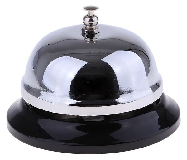 Clopotel sonerie pentru receptie hotel, bar, pensiune, otel inoxidabil, diametru 5.5 cm