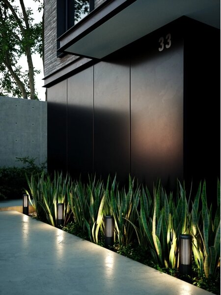 Lampă de exterior Nordlux ALUDRA 1xE27/15W/230V IP44 negru 45,4 cm