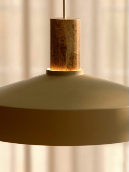 Lustră pe cablu Nordlux ELVAS 1xE27/60W/230V d. 37,5 cm bej