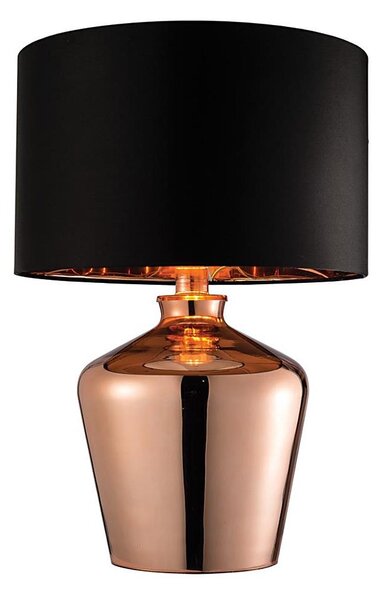 Lampă de masă Endon 61149 WALDORF 1xE27/10W/230V cupru/negru