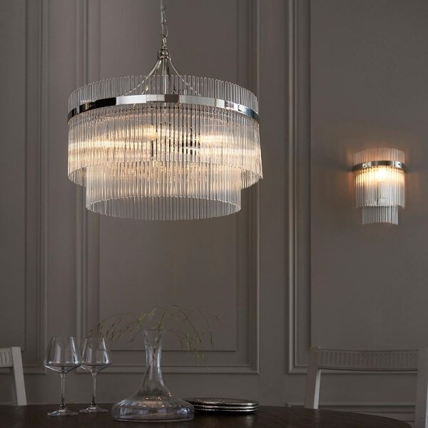 Aplică Endon 104114 MARIETTA 1xE14/6W/230V crom lucios/transparent
