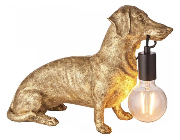 Lampă de masă Endon 101187 DACHSHUND 1xE27/10W/230V auriu