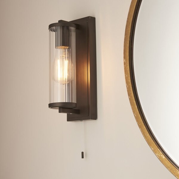 Aplică pentru baie Endon 94077 TAYLOR 1xE27/10W/230V IP44 maro