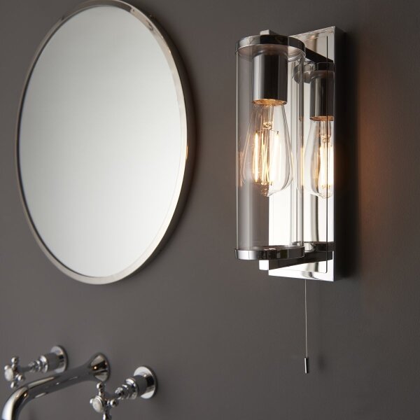 Aplică pentru baie Endon 94074 TAYLOR 1xE27/10W/230V IP44 crom lucios