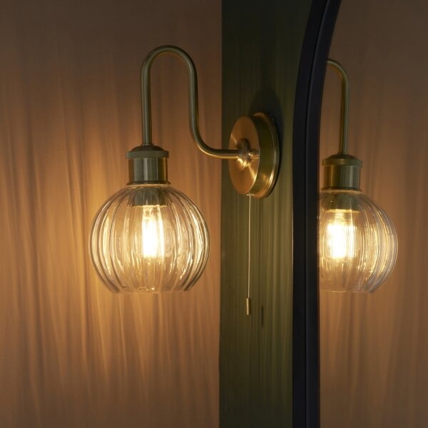 Aplică pentru baie Endon 95507 KENDALL 1xE27/10W/230V IP44 alamă
