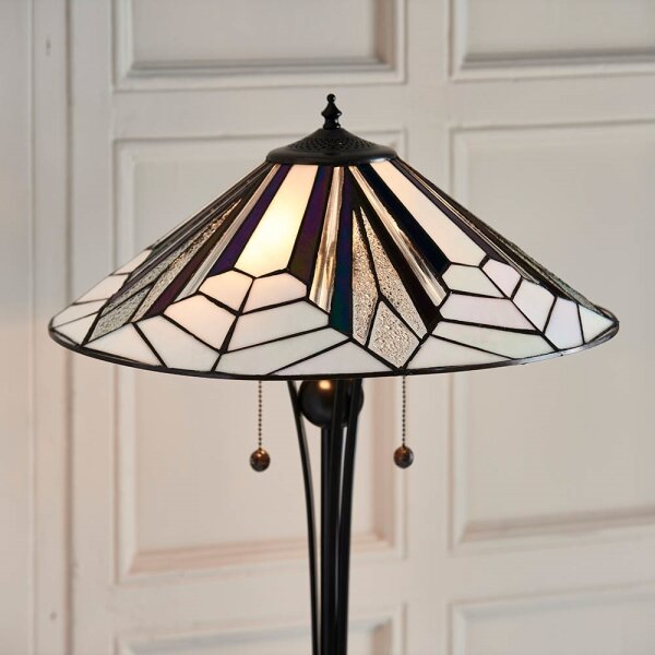 Endon 63934 - Lampadar Tiffany ASTORIA, 2xE27/60W/230V, diametru 48 cm
