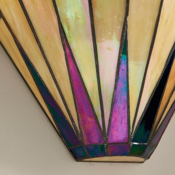 Endon 64046 - Aplică de perete Tiffany DARK STAR, 1xE14/40W/230V