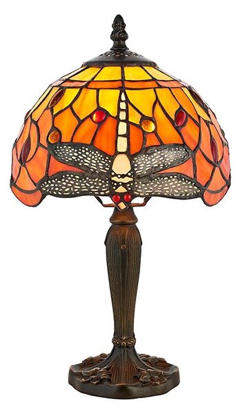Endon 64091 - Lampă de masă Tiffany DRAGONFLY 1xE14/7W/230V diametru 20 cm