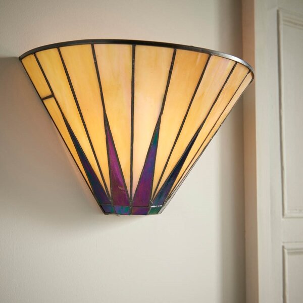 Endon 64046 - Aplică de perete Tiffany DARK STAR, 1xE14/40W/230V