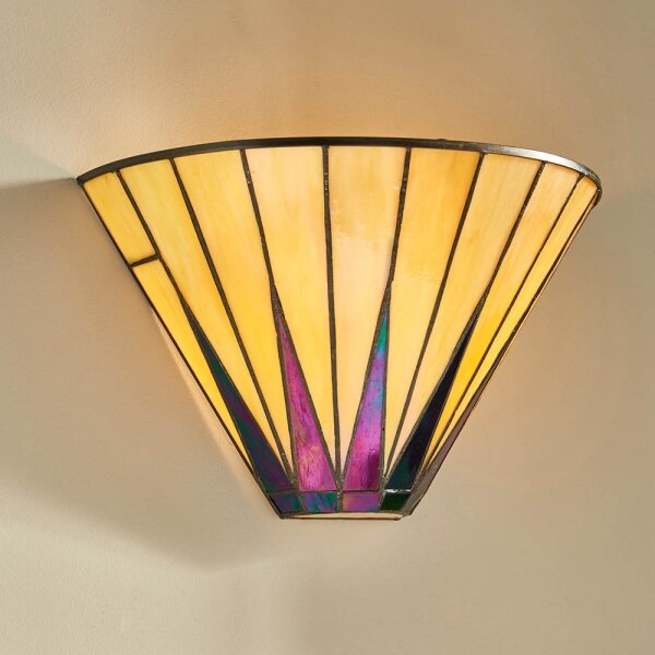 Endon 64046 - Aplică de perete Tiffany DARK STAR, 1xE14/40W/230V