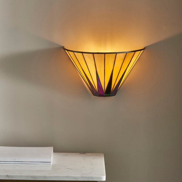 Endon 64046 - Aplică de perete Tiffany DARK STAR, 1xE14/40W/230V