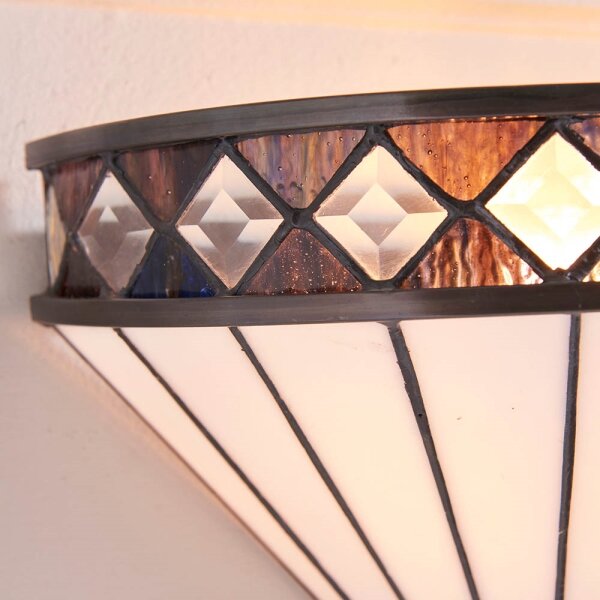 Endon 64149 - Aplică de perete Tiffany FARGO, 1xE14/40W/230V