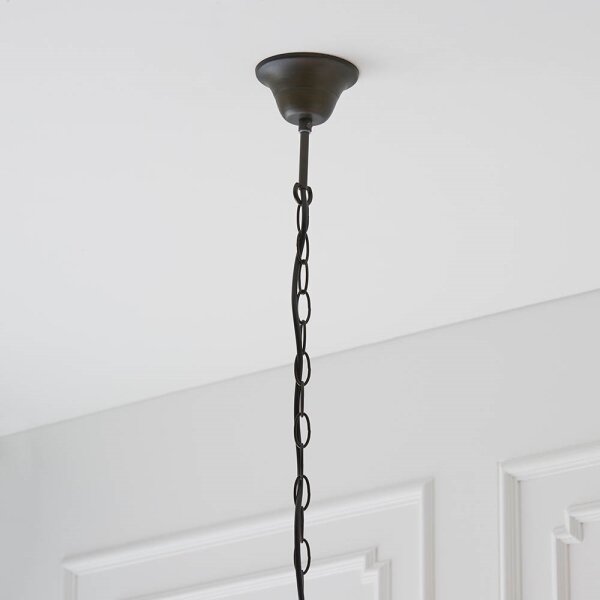 Endon 64082 - Lustru suspendat cu lanț Tiffany DRAGONFLY 3xE27/60W/230V diametru 50 cm