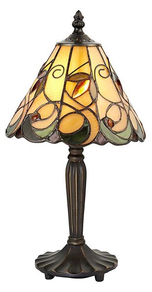 Endon 64196 - Lampă de masă Tiffany JAMELIA, 1xE14/40W/230V, diam. 20 cm
