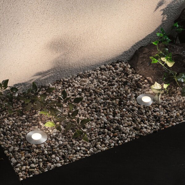 Paulmann Plug & Shine Floor Mini Starter CH argintiu, reglabil, Negru, Plastic, Modern, Corpuri de iluminat încastrate rotunde