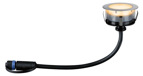 Paulmann Plug & Shine LED lumină încastrată 2W set de 3, reglabil, Gri, Metal, Modern, Corpuri de iluminat încastrate rotunde