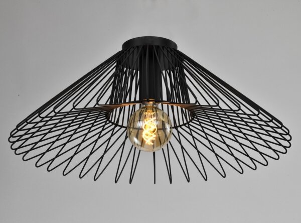 Plafonieră ONLI DUCCIO 1xE27/22W/230V d. 60 cm negru