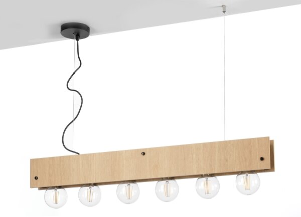 Lustră pe cablu ONLI ARGO 6xE27/22W/230V bej