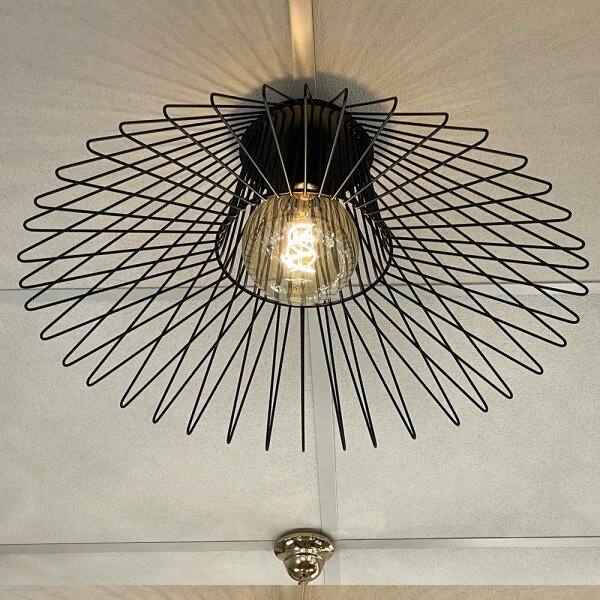 Plafonieră ONLI DUCCIO 1xE27/22W/230V d. 60 cm negru