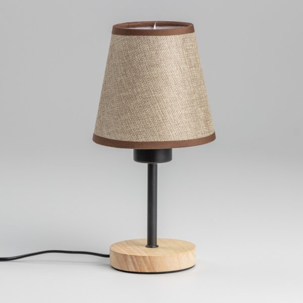 Lampă de masă Brilagi NUBILA WOOD 1xE27/25W/230V stejar/maro