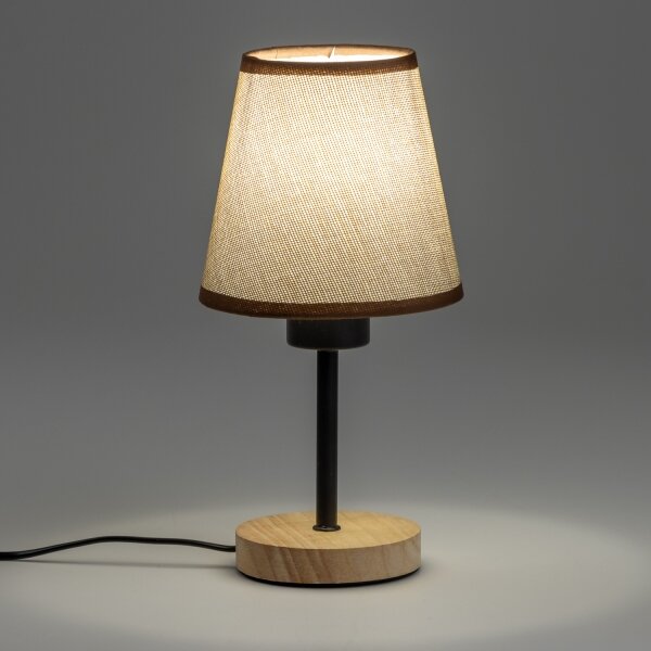 Lampă de masă Brilagi NUBILA WOOD 1xE27/25W/230V stejar/maro