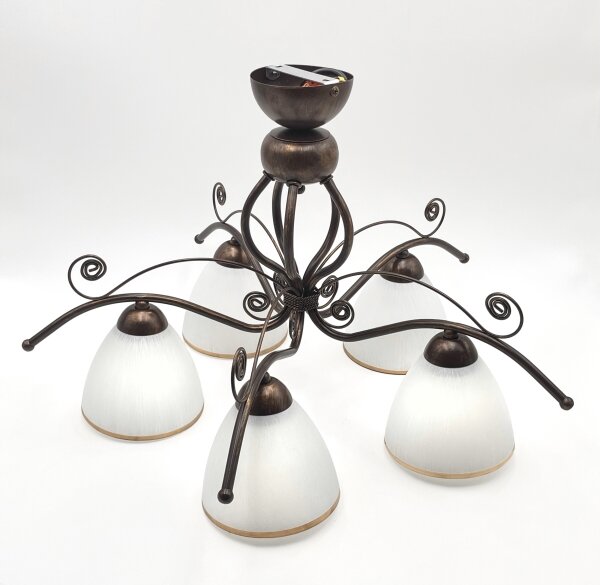 Lustră LED aplicată Brilagi ANTICO 5xE27/60W/230V patină bronz