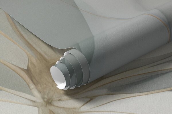Tapet Flori abstracte, imitație după un tablou, Imagini de fundal unice, w05952 : Uwalls.ro
