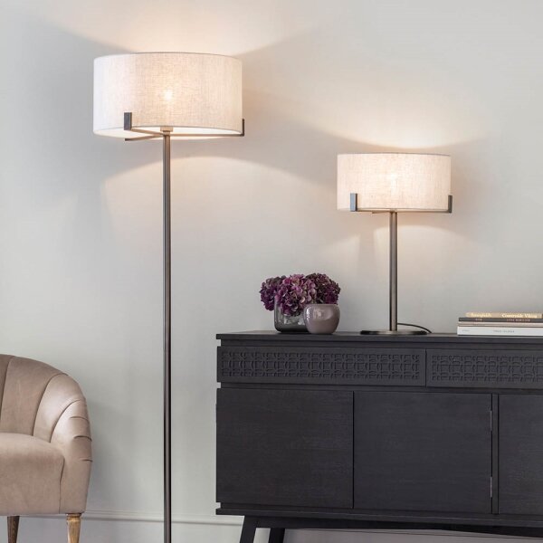Lampadar Endon 72634 HAYFIELD 1xE27/40W/230V maro/gri