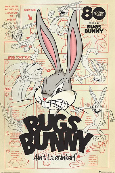 Poster Looney Tunes - Bugs Bunny Aint I a Stinker, (61 x 91.5 cm)