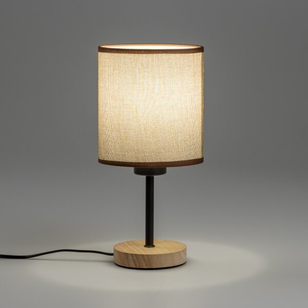 Lampă de masă Brilagi NUBILA WOOD 1xE27/25W/230V stejar/maro