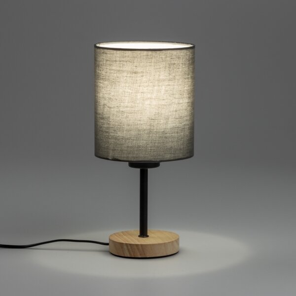 Lampă de masă Brilagi NUBILA WOOD 1xE27/25W/230V stejar/antracit