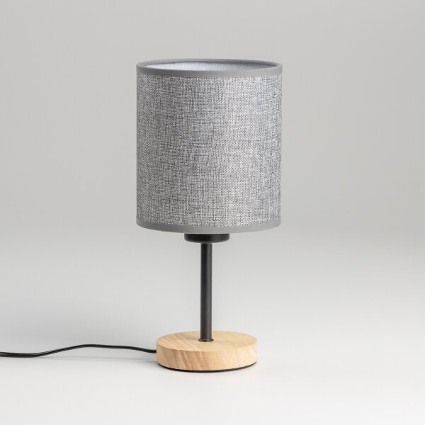Lampă de masă Brilagi NUBILA WOOD 1xE27/25W/230V stejar/gri