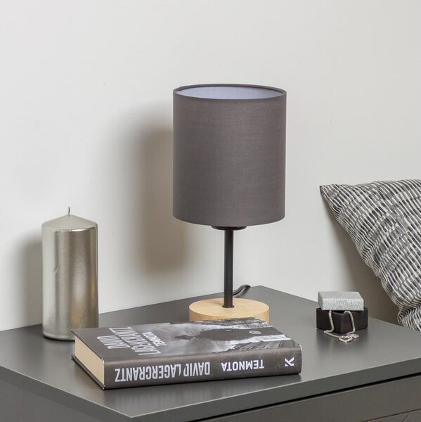 Lampă de masă Brilagi NUBILA WOOD 1xE27/25W/230V stejar/antracit
