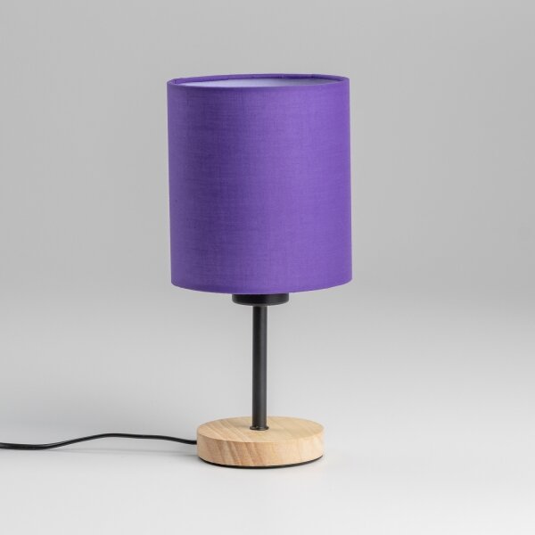 Lampă de masă Brilagi NUBILA WOOD 1xE27/25W/230V stejar/mov