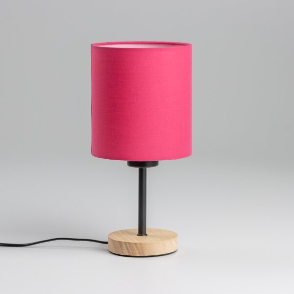 Lampă de masă Brilagi NUBILA WOOD 1xE27/25W/230V stejar/roz