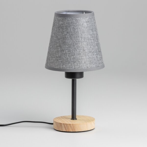 Lampă de masă Brilagi NUBILA WOOD 1xE27/25W/230V stejar/gri