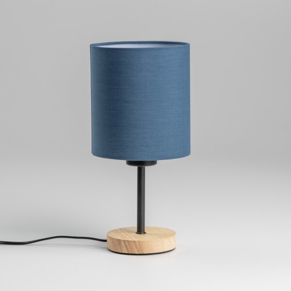 Lampă de masă Brilagi NUBILA WOOD 1xE27/25W/230V stejar/albastru închis