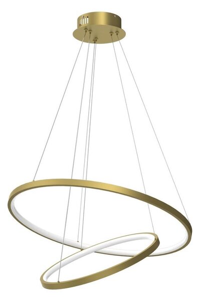 Lustră LED pe cablu HOOP LED/51W/230V d. 60 cm 4000K auriu