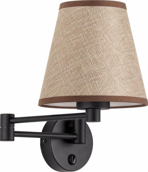 BRILAGI - Lampă de perete NUBILA 1xE27/15W/230V maro/negru
