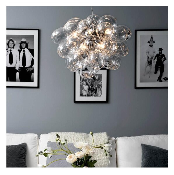 Lustră pe cablu ByRydens 4200440-7002 GROSS 8xG9/4W/230V transparent