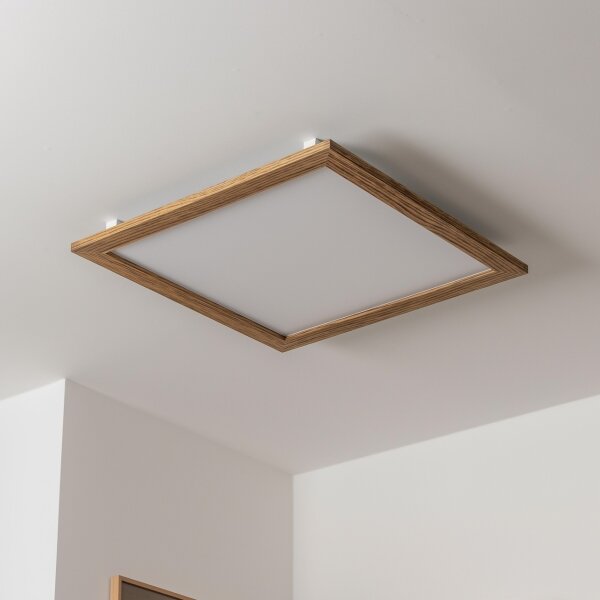 Plafonieră LED Brilagi SLIMFRAME WOOD LED/58W/230V 64x64 cm maro