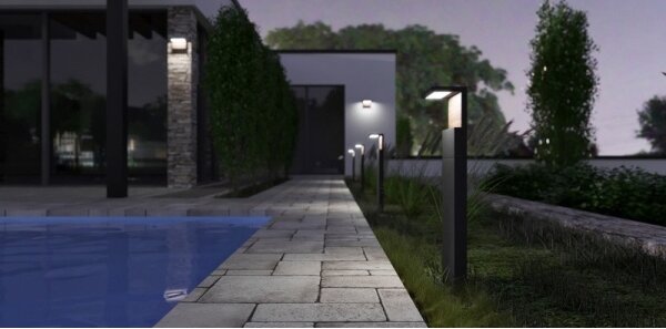 Lampă LED de exterior NATURA LED/12W/230V 4000K 60 cm IP65 maro/antracit